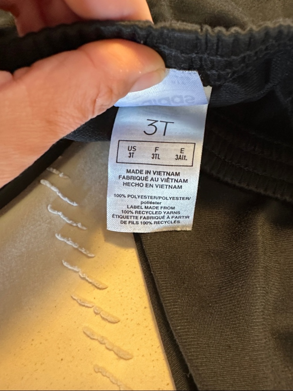 adidas Black Joggers with White Side Stripes - Kids - Picture 3 of 5